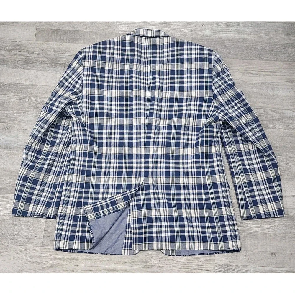 Chaps Men’s Blazer Suit Jacket Plaid Sizes  42R